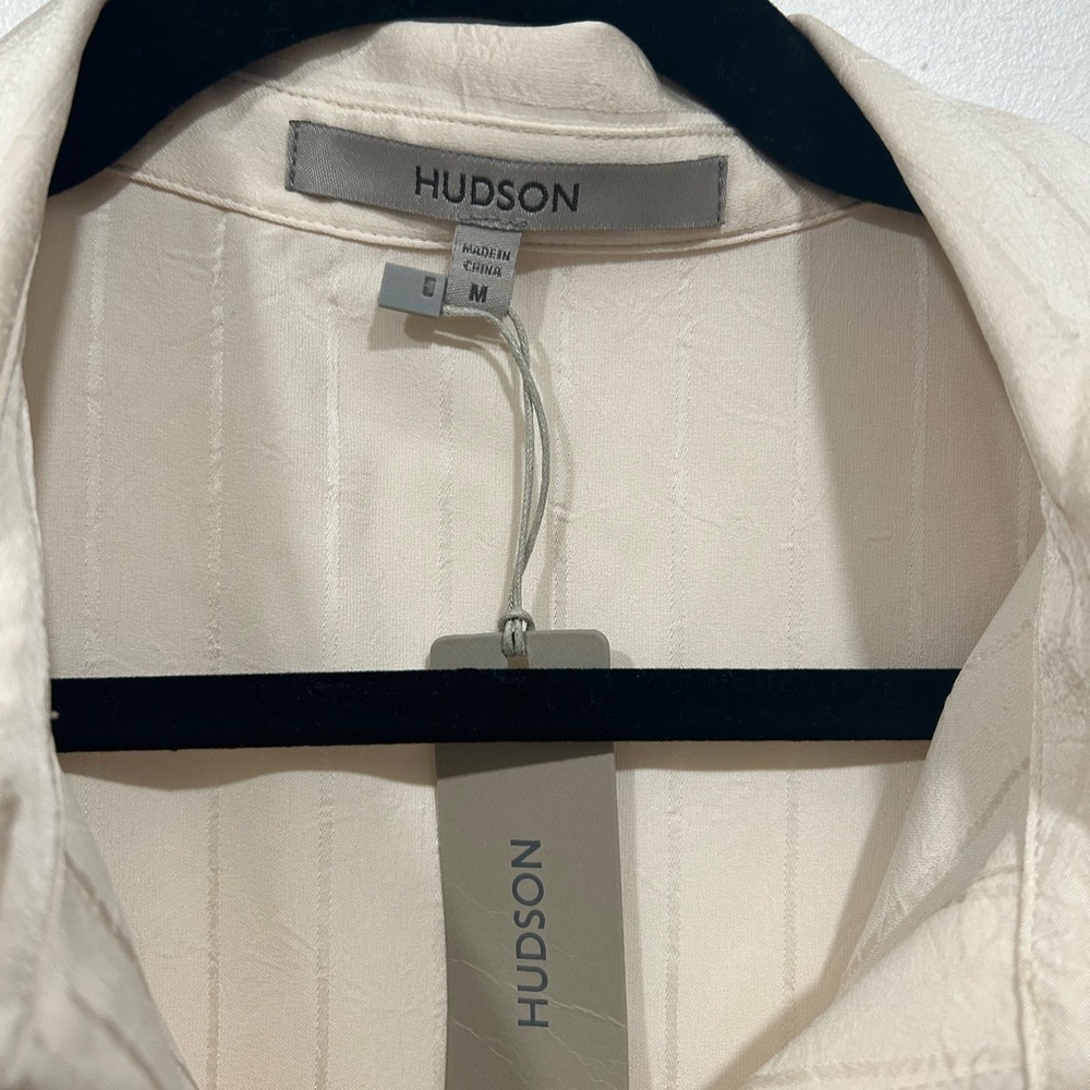 Hudson Jeans Cream Button Down Shirt - Picture 5 of 8